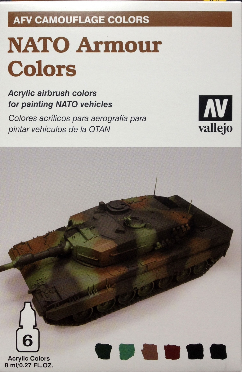 Vallejo 78413 AFV Camouflage System NATO Armour Colors Zestawy Farb