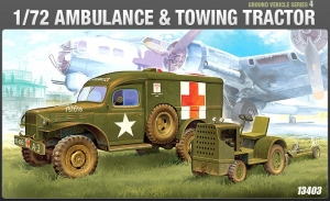 ACADEMY 13403 U.S. Ambulance and tow tractor 1:72