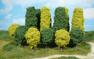 Heki 1031 Drzewa alejowe jasnozielone 6-7 cm, 4 szt.