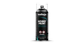VALLEJO 28012 Spray 400 ml Basic Black Primer