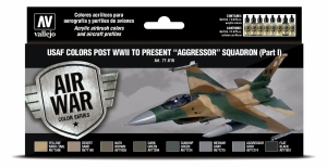 VALLEJO 71616 Zestaw Air War 8 farb - USAF colors post WWII to present Aggressor Squadron Part I