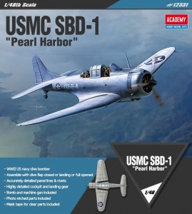 ACADEMY 12331 USN SBD-1 Pearl Harbour 1:48