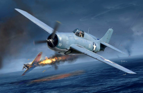 ACADEMY 12355 USN F4F-4 Wildcat Battle of Midway - 1:48