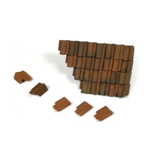VALLEJO SC230 Vallejo Scenics Damaged Roof Section and Tiles 1:35