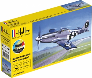HELLER 56268 Starter Set - North American Mustang P-51 - 1:72