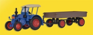 KIBRI 12232 H0 Traktor Lanz z przyczepą