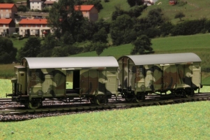 Exact-Train EX20238 Zestaw 2 wagonów towarowych krytych Oppeln GRS, DRG, Ep. II