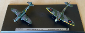 Heller 61601 Air Fighters 1944 - Messerschmitt Bf109G-10/R3 + Spitfire Mk. Vb - 1:72