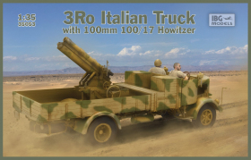 IBG 35053 Samochód ciężarowy Lancia 3RO z haubicą 100/17 - 1:35