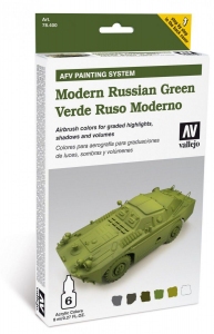 Vallejo 78408 AFV Painting System: Modern Russian Green