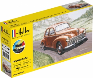 HELLER 56160 Starter Set - Peugeot 203 - 1:43
