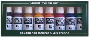 VALLEJO 70136 Model Color Zestaw 8 farb - Transparent Colors