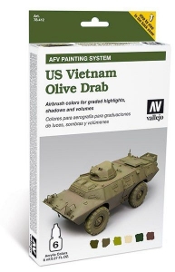 Vallejo 78412 AFV Painting System: US Vietnam Olive Drab