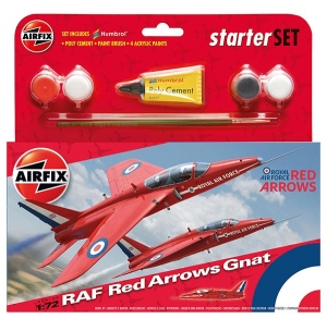 AIRFIX 55105 Starter Set - RAF Red Arrows Gnat - 1:72