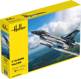 HELLER 30411 F-16 Belgian Air Force Dark Falcon - 1:48