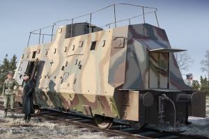 HOBBY BOSS 82924 Wagon piechoty z niemieckiego pociągu pancernego BP-42 - 1:72