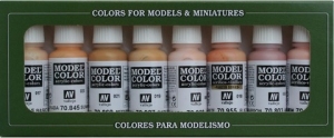 Vallejo 70124 Zestaw Model Color 8 farb - Face & Skintones
