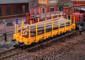 KIBRI 16200 H0 Wagon platforma żółty