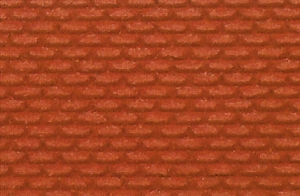 Heki 70032 Mur z czerwonej cegły H0/TT 28x14 cm