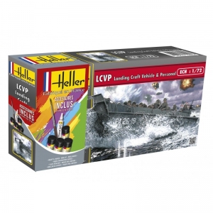 HELLER 56995 Starter Set - LCVP Landing Craft Vehicle + figurki - 1:72
