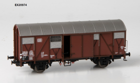 Exaxct-Train EX20974 Wagon towarowy .Grs 212 z klapami alu., Nr. 132 4608-4, DB, Ep. IV