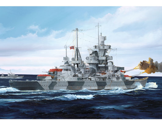 TRUMPETER 05776 Krążownik Admiral Hipper 1941 - 1:700