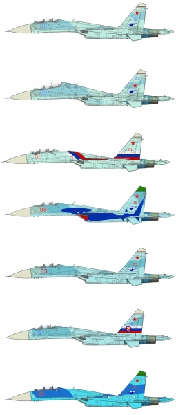 Vallejo 71602 Zestaw Air War 8 farb - Soviet / Russian colors Su-27 Flanker from 80 to present