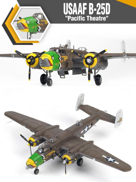ACADEMY 12328 USAAF B-25D Pacific Theater - 1:48