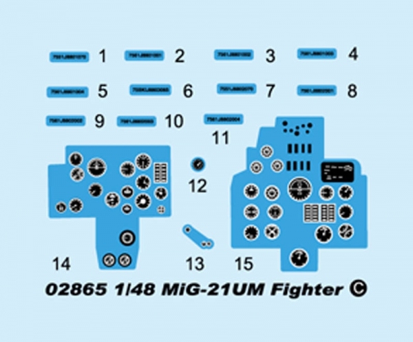 TRUMPETER 02865 Mig-21 UM Fighter (polskie malowanie) - 1:48