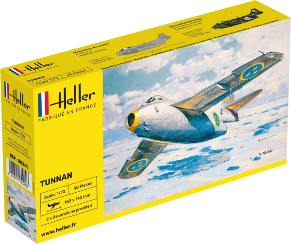 HELLER 80260 Saab Tunnan J29 - 1:72