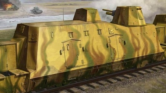 TRUMPETER 01509 Wagon artyleryjski z niemieckiego pociągu pancernego BP-42 - 1:35