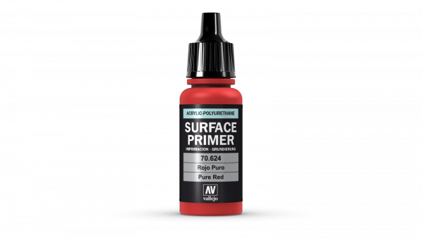 VALLEJO 70624 Surface Primer 17 ml. Pure Red