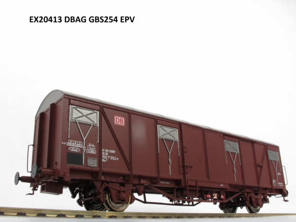 Exact-Train EX20413 Wagon towarowy kryty Gbs 254, DB, DB AG, Ep. V
