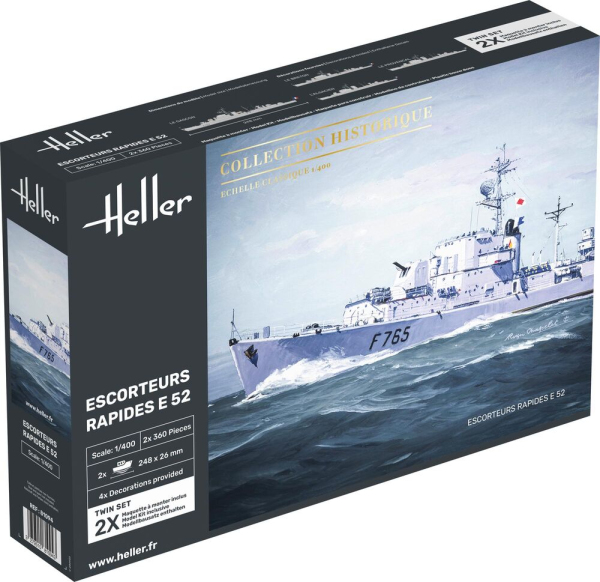 HELLER 81094 2 modele fregat E52 - 1:400