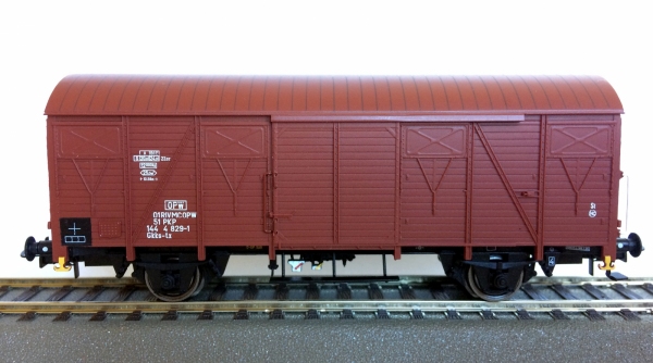 RIVAROSSI HRS6437 2-oś wagon towarowy kryty typu 223K/1, serii Gkks-tx, nr 01 51 144 4 829-1, PKP (OPW), Ep.IVc