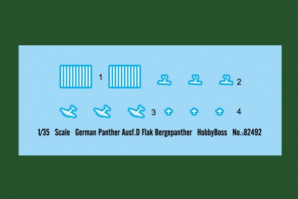 HOBBY BOSS 82492 German Panther asuf.D Flak Bergepanther - 1:35