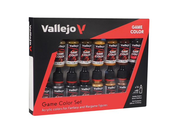 VALLEJO 72189 Game Color Zestaw 16 farb - Leather & Metal