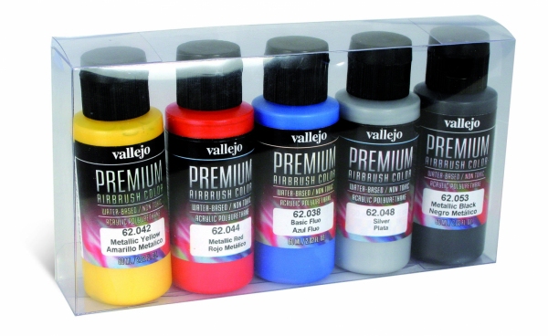 Vallejo 62103 Zestaw Premium RC Color 5 farb - Metallics