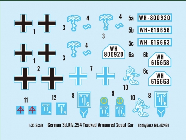 HOBBY BOSS 82491 Sd.Kfz. 254 Tracked Armoured Scout Car - 1:35