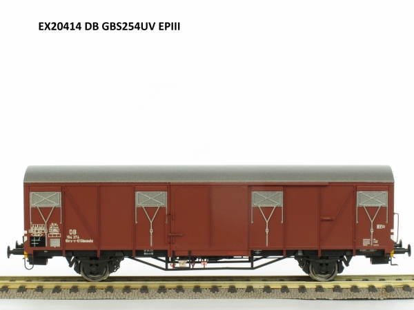 Exact-Train EX20414 Wagon towarowy kryty Glmmehs 61 uv, DB, Ep. III