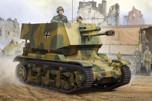 HOBBY BOSS 83807 4.7 cm Pak(t) Sfl.auf Fgst. Pz.Kpfw.35 R 731(f) - 1:35