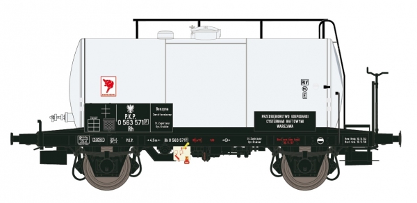 Exact-Train EX20547 Wagon cysterna 24m3 Uerdinger, Rh 0 563 571, PKP, Ep. IV