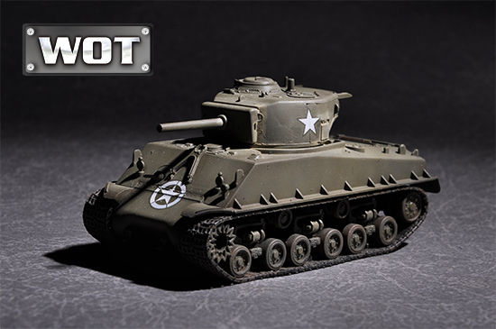 TRUMPETER 07168 Czołg US M4A3E8 with 105mm M4 - 1:72