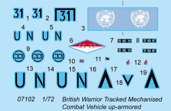 TRUMPETER 07102 Brytyjski transporter opancerzony Warrior z pancerzem - 1:72
