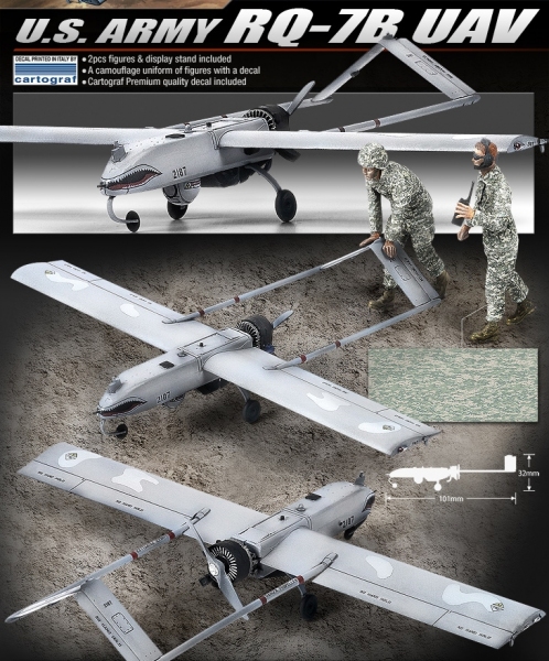 ACADEMY 12117 RQ-7B UAV U.S. Army drone 1:35