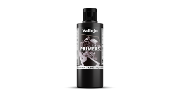 VALLEJO 74660 Surface Primer 200 ml. Gloss Black Primer