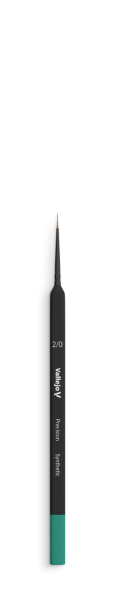 VALLEJO B03020 - Pędzel - Precision - Round Synthetic Brush, Triangular Handle No. 2/0