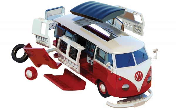 Airfix J6017 Quickbuild - VW Camper Van - Red