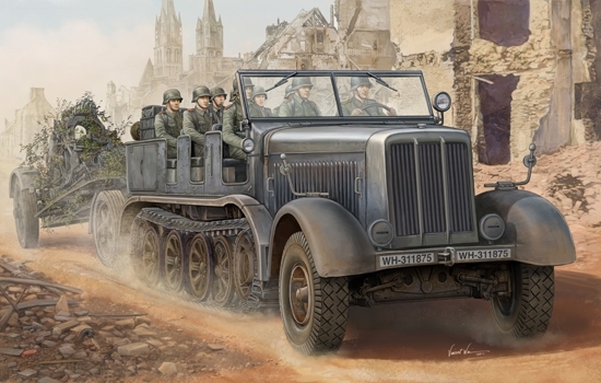 TRUMPETER 01583 Niemiecki pojazd półgąsienicowy Sd.Kfz.8 - 1:35