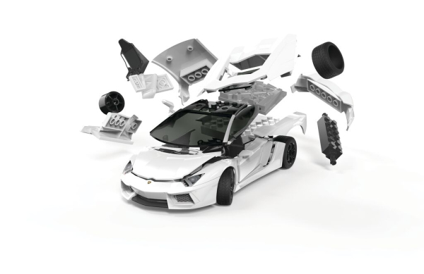 AIRFIX J6019 Quickbuild - Lamborghini Aventador LP700-4 White